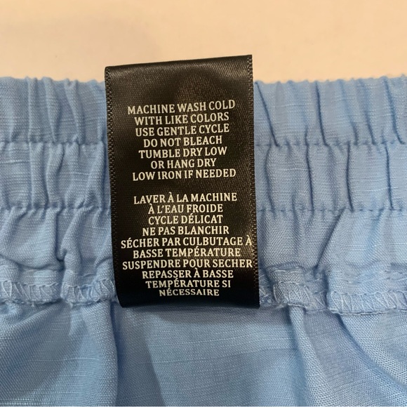 New BLANK NYC  Linen Pull- On Shorts In Bright Blue  Women’s Size XS - Picture 16 of 16